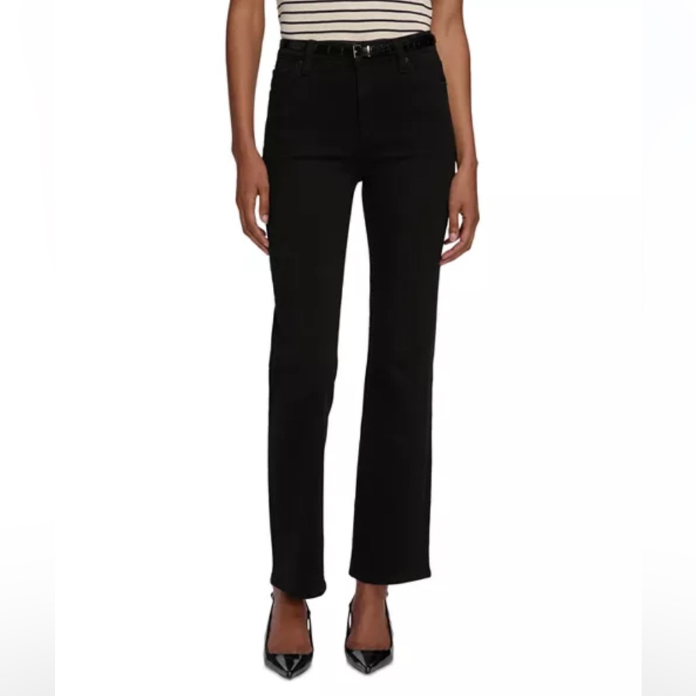 FRAME Le Sleek High Rise Straight Jeans Black Size 30 NWT